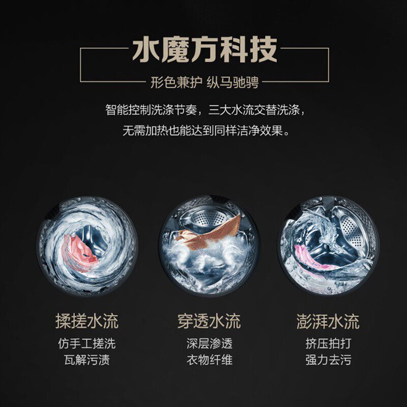 比佛利小天鹅洗烘一体10公斤洗衣机 大洋大家电洗衣机