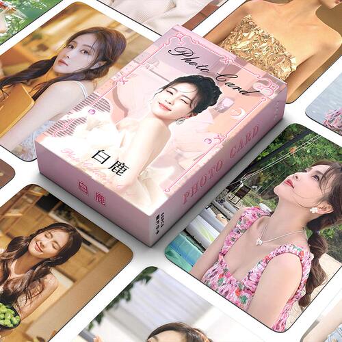 白鹿扑克牌高颜值ins明星周边小卡贺卡写真收集收藏创意卡牌 - 图0