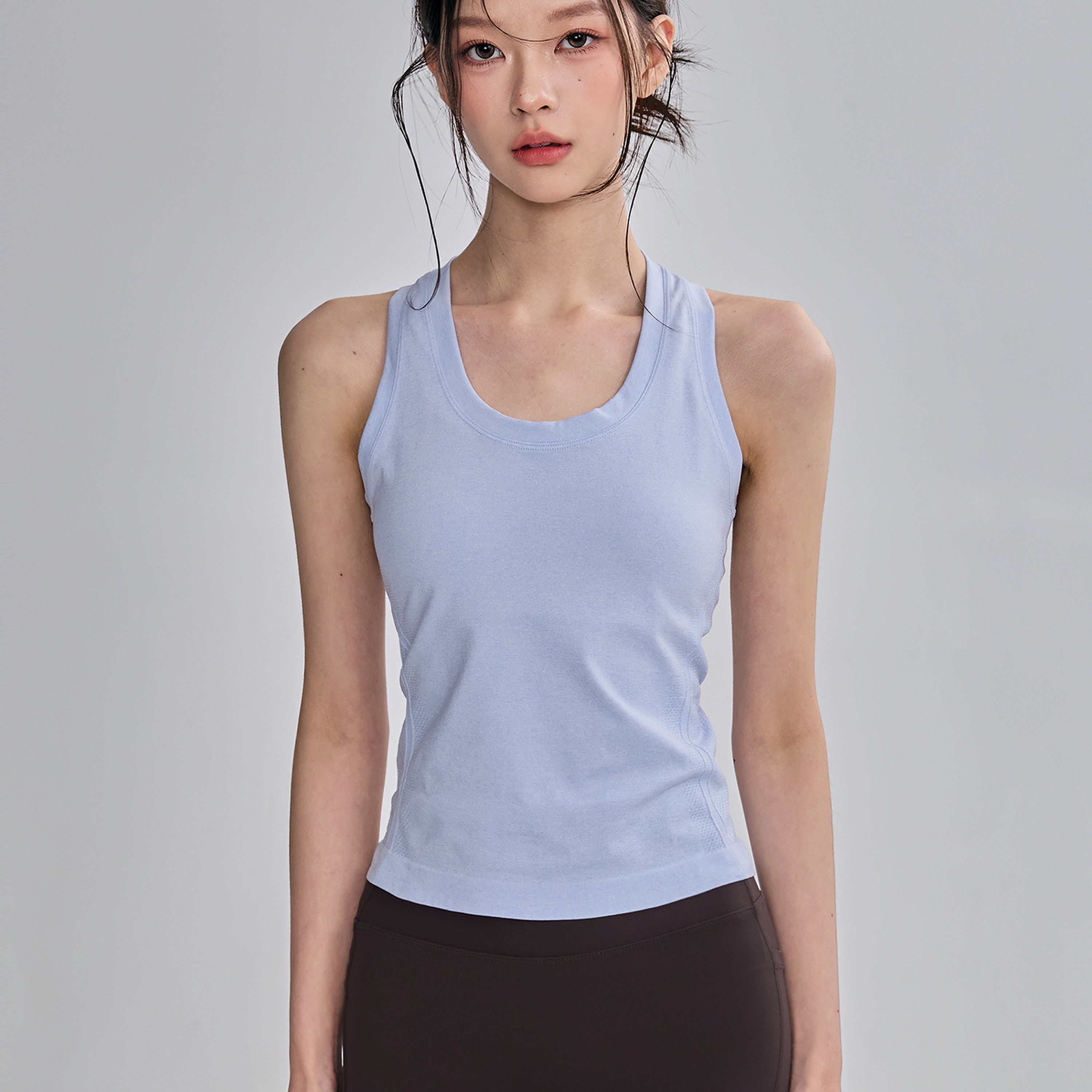 女速干弹力运动背心外穿健身瑜伽服