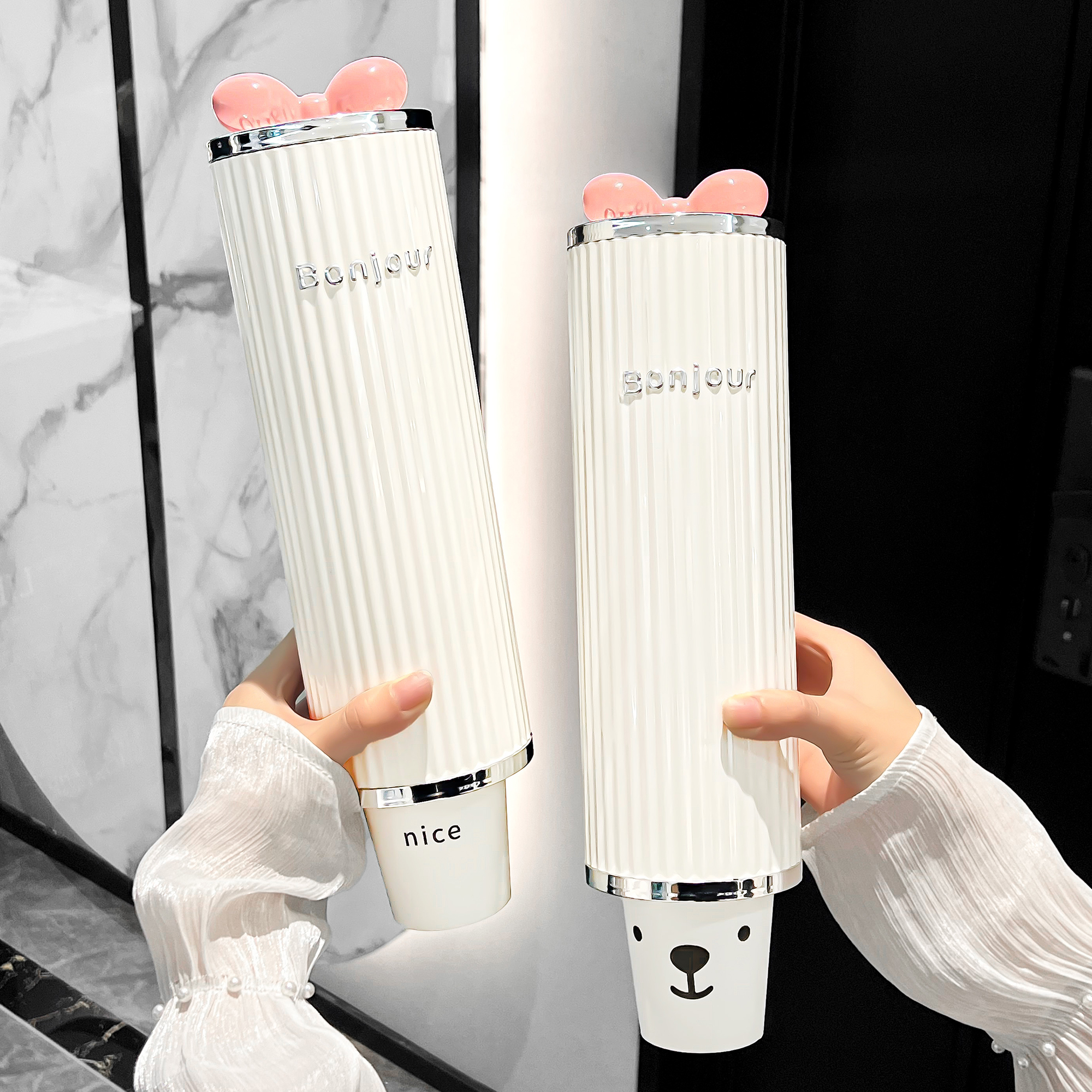 一次性杯子取杯器水杯纸杯架放杯子防尘收纳置物架神器自动壁挂式 - 图0