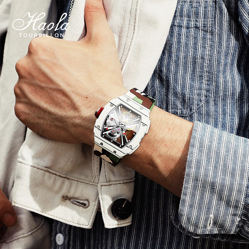 2020新款豪法全镂空陀飞轮机械表 haofatourbillon国产腕表