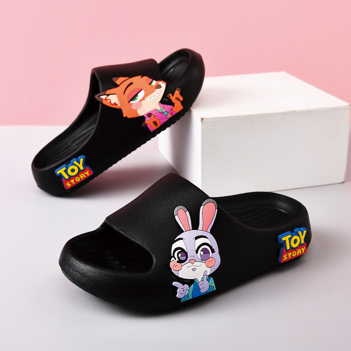 狐狸兔子儿童拖鞋幼儿园男童外穿防滑软底凉拖鞋宝宝浴室洗澡静音,淘宝优惠券,粉丝福利购,淘宝优惠卷