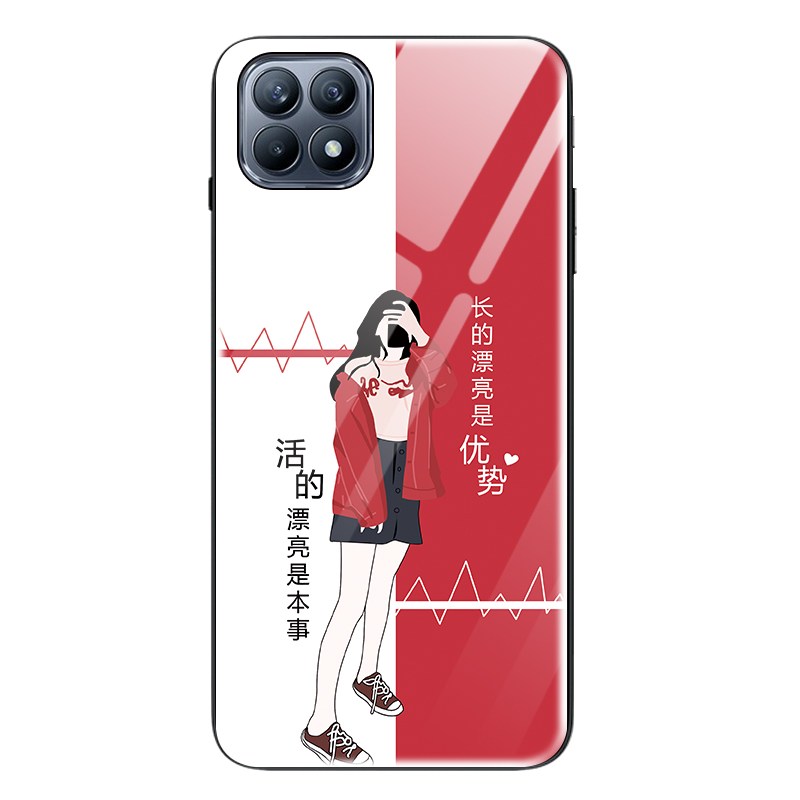 适用opporeno4se手机壳oppo reno 4se保护硅胶套全包防摔REN04SE超薄玻璃软壳潮男女款0pp0r个性创意网红日韩 - 图3