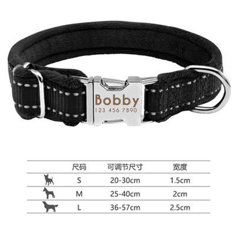 狗Dog Collar Name ID Pet Tags Puppy Cat Nameplate ID Collars - 图1