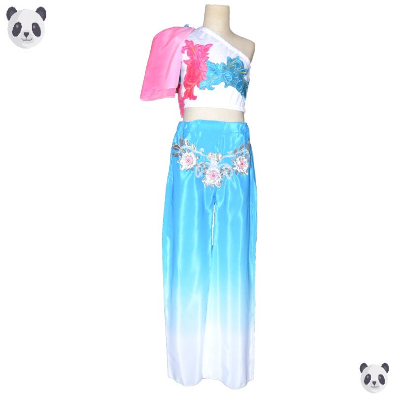 儿童古典且吟春雨舞蹈服装女演出服 瑞悟民族服装/舞台装