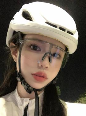 户外变色骑行眼镜自行车运动日夜两用机车跑步登山防风护目夜骑