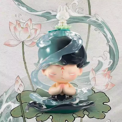 POPMART泡泡玛特无双镇14周年系列盲盒SP潮玩DIMOO手办拉布布公仔 - 图0