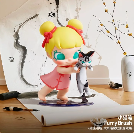 POPMART泡泡玛特Baby Molly喵趣横生盲盒潮玩摆件明盒手办娃娃 - 图2