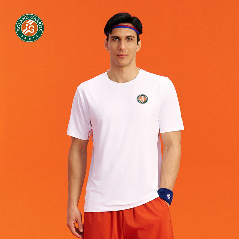 罗兰加洛斯速干短袖男T恤网球运动夏季新款透气冰丝训练健身上衣,淘宝优惠券,粉丝福利购,淘宝优惠卷