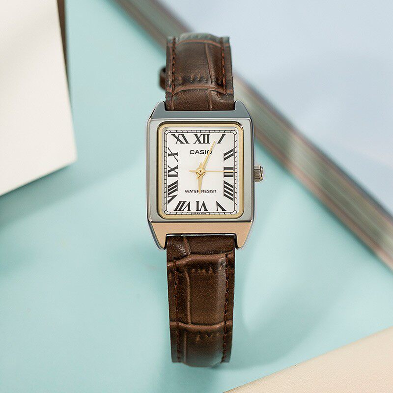 casio手表学生皮带休闲女女小方块 百川通成手表日韩腕表