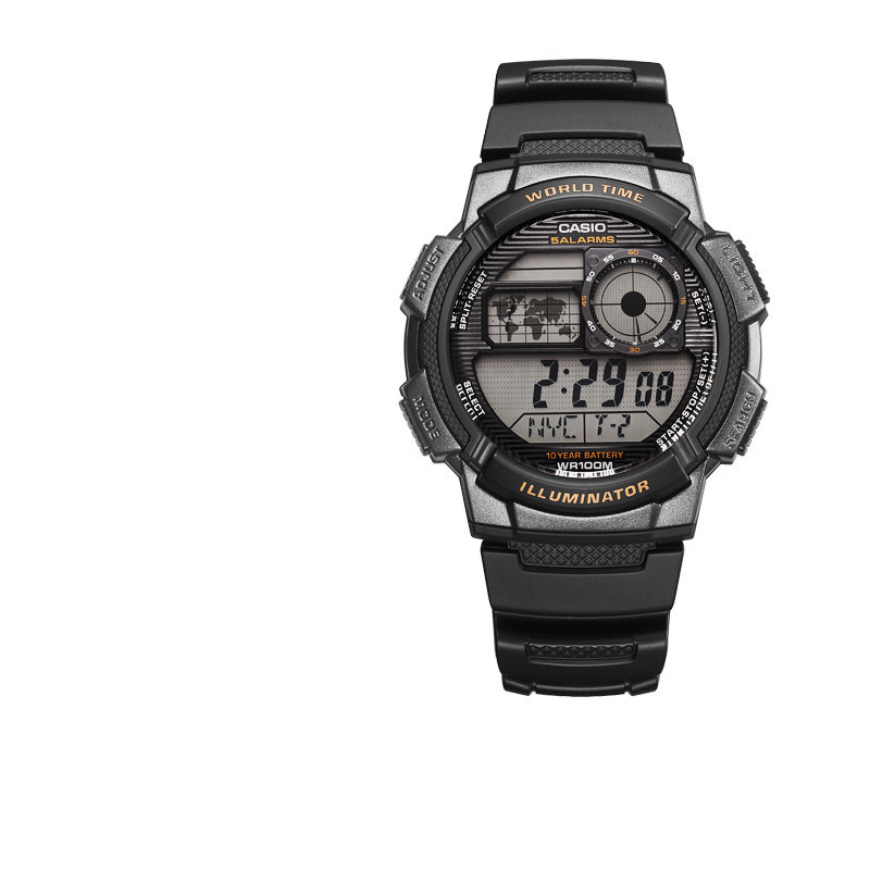 卡西欧日韩多功能防水男户外电子表 百川通成手表日韩腕表