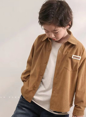 男童衬衫外套春秋款儿童