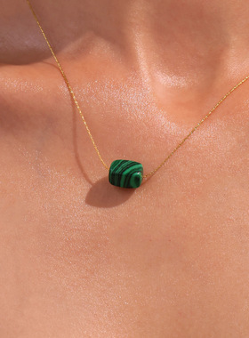 摩天轮小众天然青金石吊坠项链女