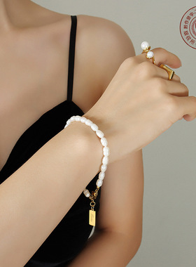 法式ins英文字母方牌吊坠不掉色