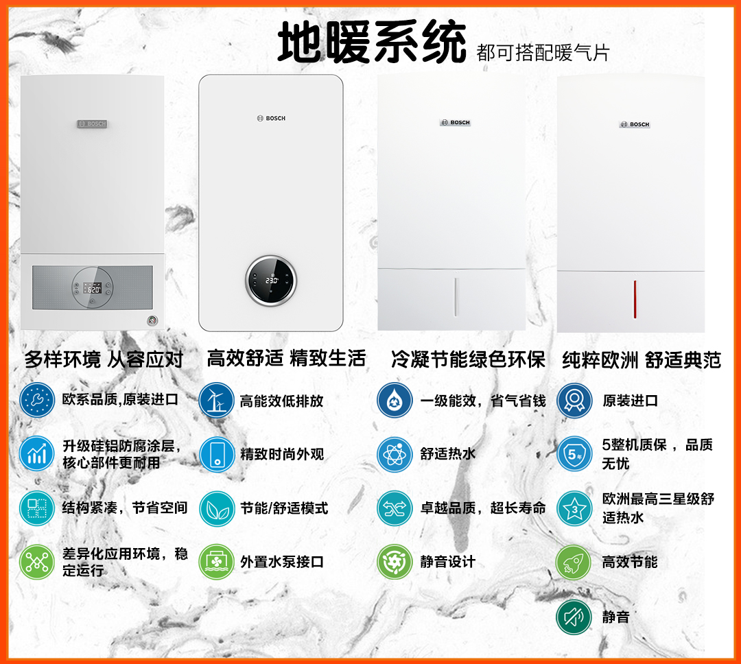 博世壁挂炉盖世G5100 24KW家用两用采暖热水天然气锅炉地暖暖气片 - 图1