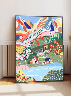 多巴胺简约风景diy数字油画