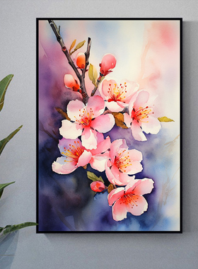 大本营小清新花束diy填色油彩画