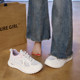 Breathable and fashionable sports shoes for women 2025 summer new mesh hollow anti-slip running shoes dad shoes size 34