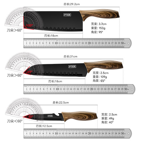 菜刀菜板二合一厨房刀具套装砧板组合家用辅食案板宿舍用全套厨具 - 图3