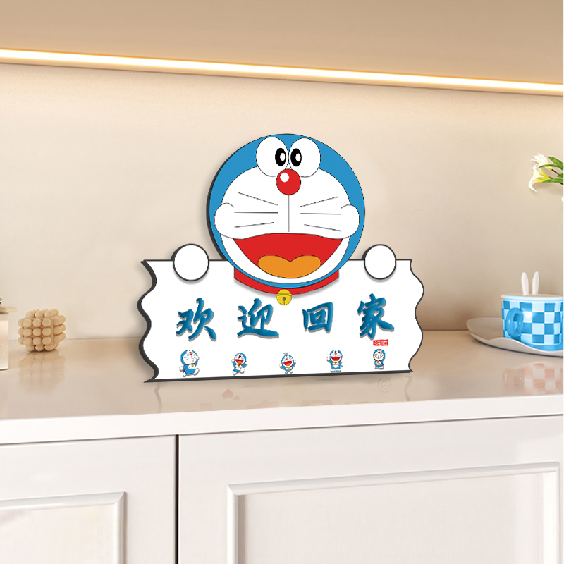 欢迎回家玄关装饰桌面摆件可爱米奇客厅仪式感电视柜桌面摆画礼物 - 图3