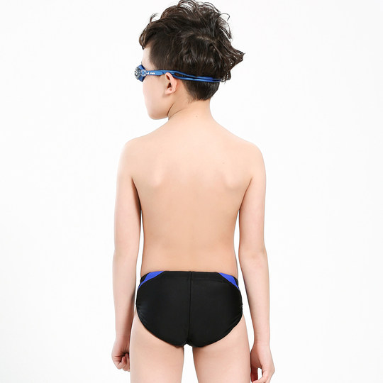 英发儿童泳裤比赛训练三角裤男童泳衣小中大童男孩专业阻力游泳裤