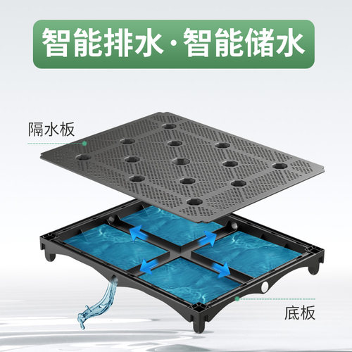 种植箱家庭阳台蔬菜专用菜盆种菜神器楼顶长方形塑料花盆特大花箱-图1