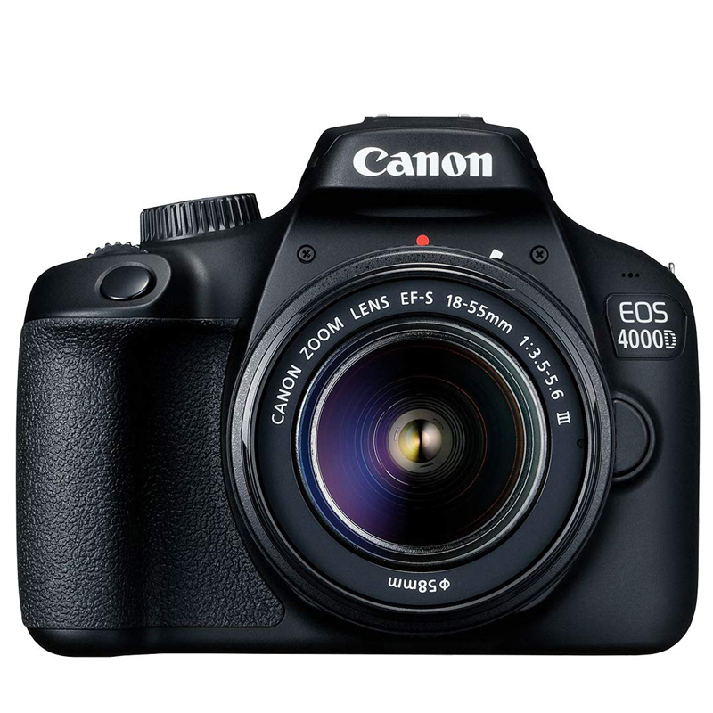 佳能EOS 4000D 单反相机APS画幅入门级高清数码照相机18-55mm套机