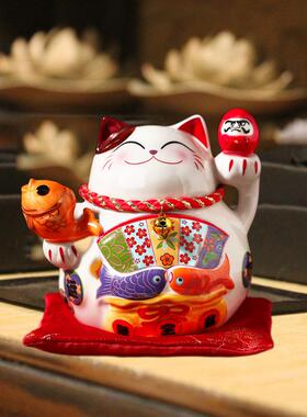 招财猫存钱罐陶瓷家居摆件装饰开业送礼办公室店铺招财摆件