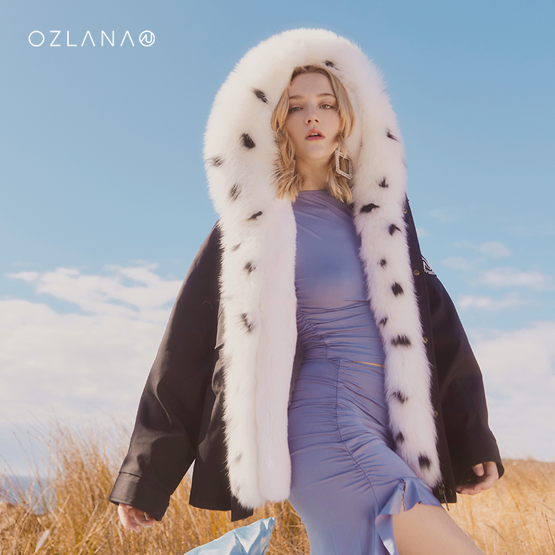 多色可选【Ozlana】女生冬季皮草派克服