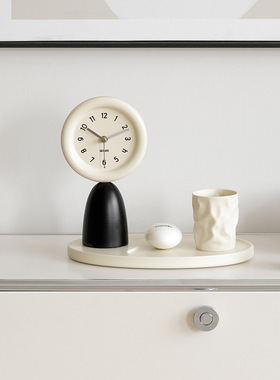 ins风电视柜桌面客厅创意时钟