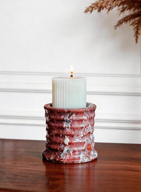 天然大理石欧式氛围感烛