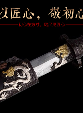 干将莫邪龙泉市宝剑郑伟东玄武大唐横刀一体刀剑摆件冷兵器未开刃