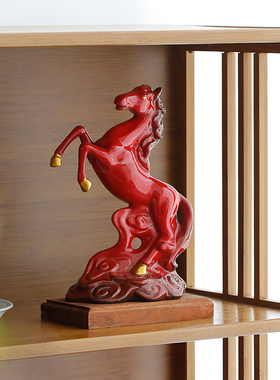 陶瓷福字装饰品摆件福气临门摆设