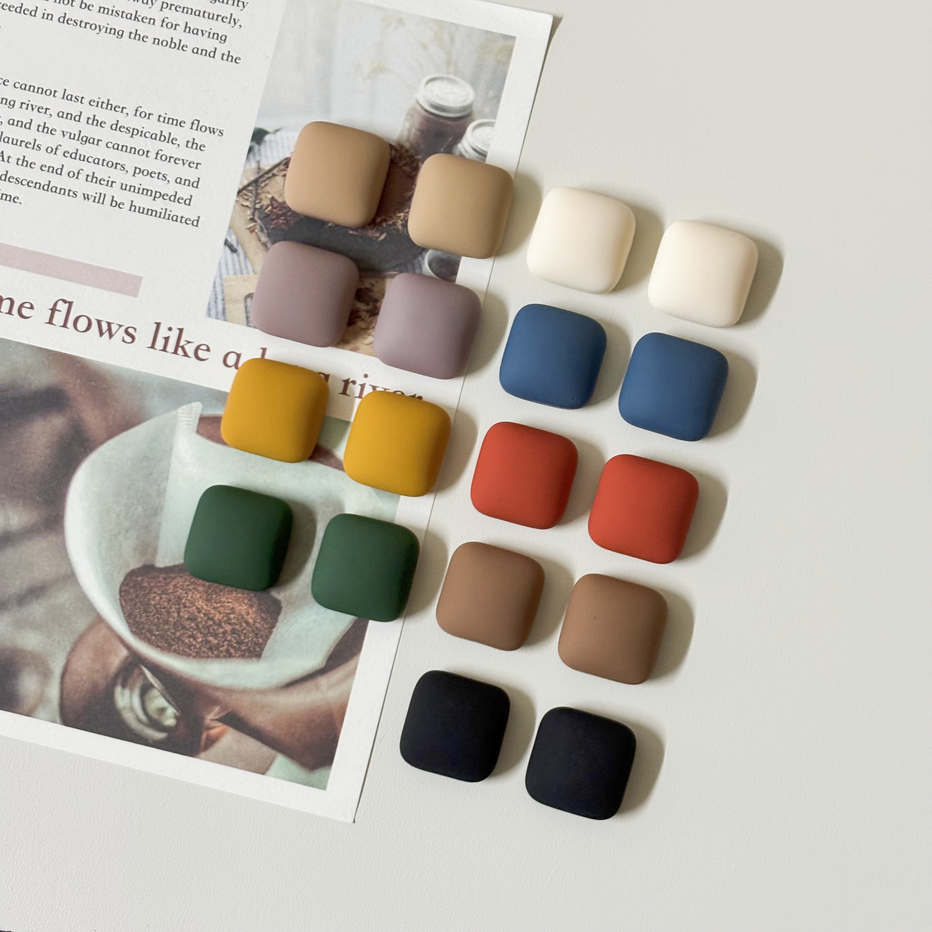 强力吸铁石冰箱贴磁吸贴片ins风创意装饰照片固定洞洞板磁铁贴 - 图2