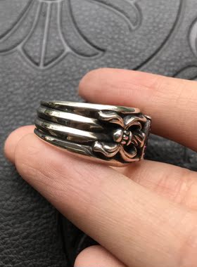 手工制作圣剑朋克风镶嵌戒指