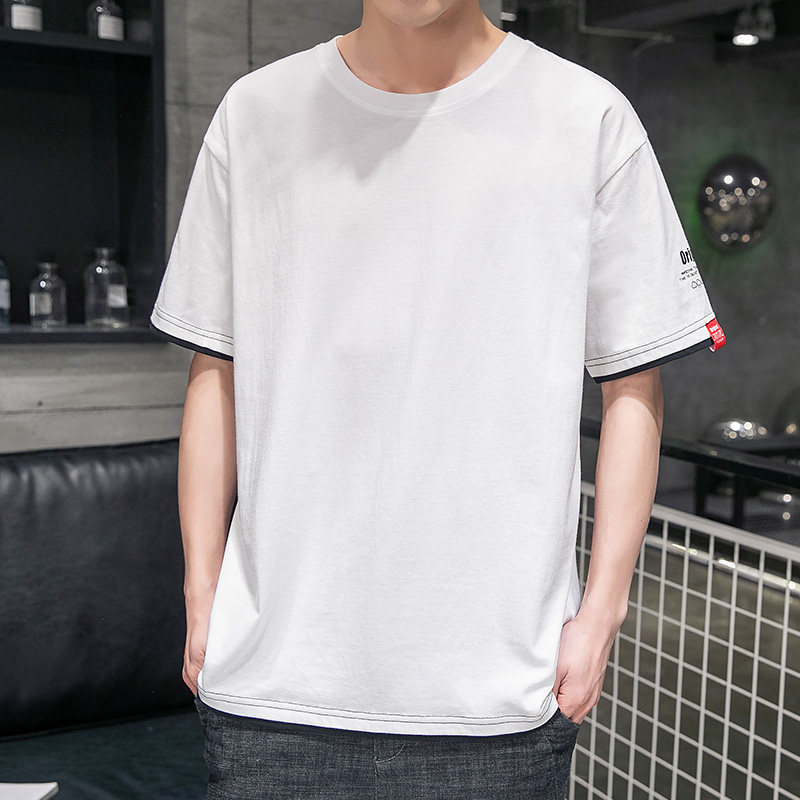 雅鹿男士短袖t恤潮牌男装打底衫 yaloo雅鹿画安T恤