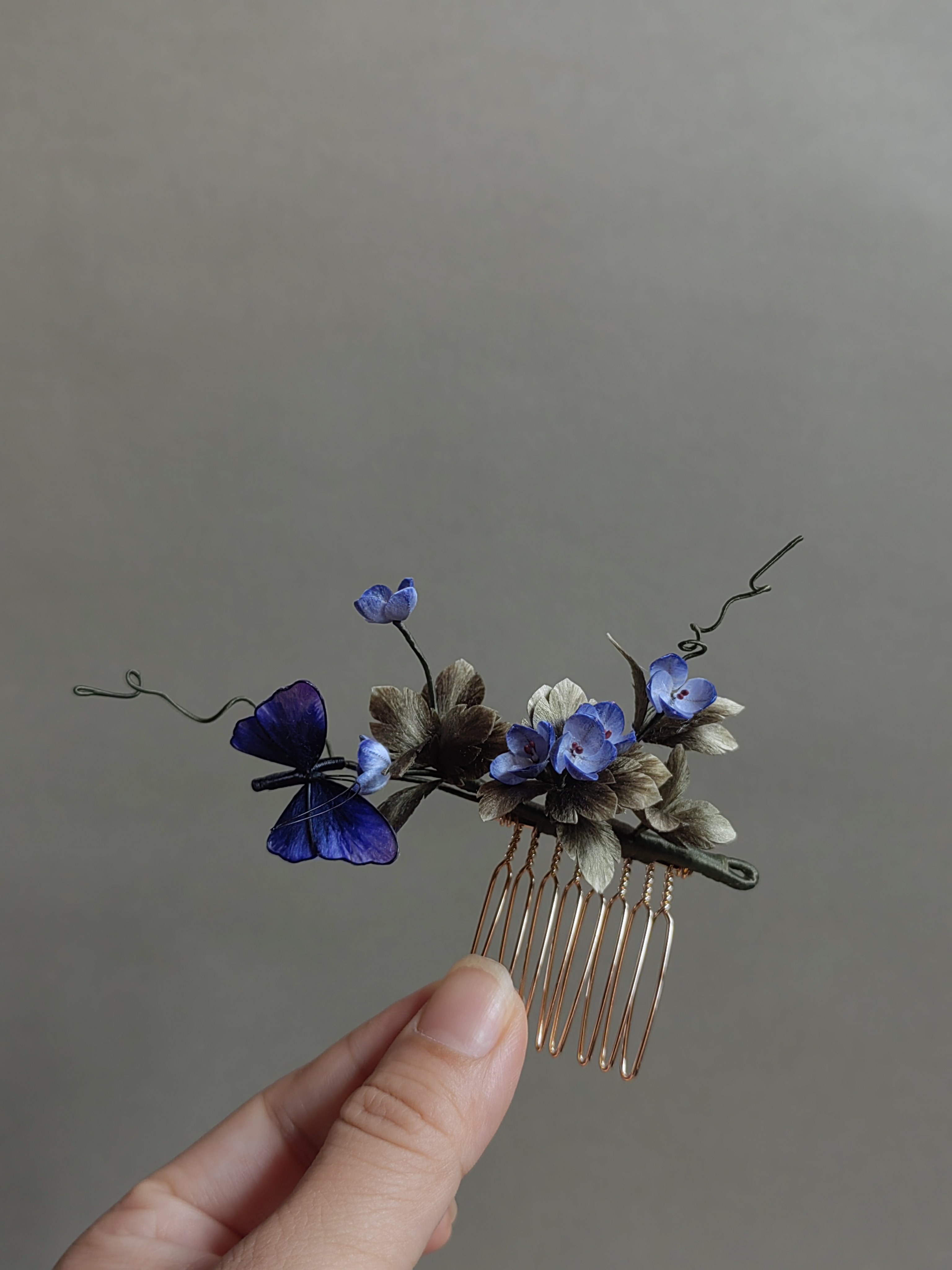 起居录手工绒花阿拉伯婆婆纳发簪发梳双直檀木盘发古风国风发簪,淘宝优惠券,粉丝福利购,淘宝优惠卷