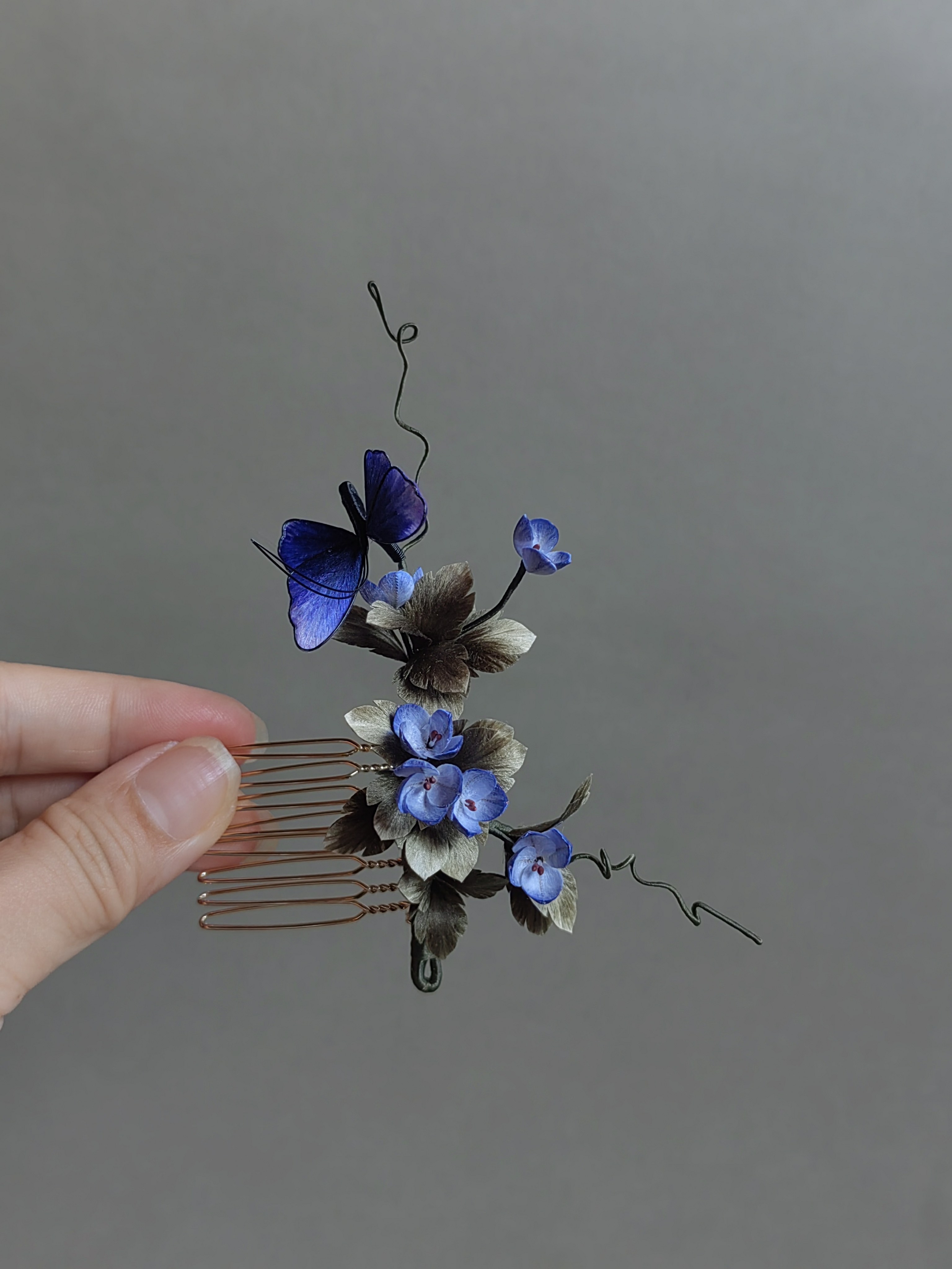 起居录手工绒花阿拉伯婆婆纳发簪发梳双直檀木盘发古风国风发簪,淘宝优惠券,粉丝福利购,淘宝优惠卷