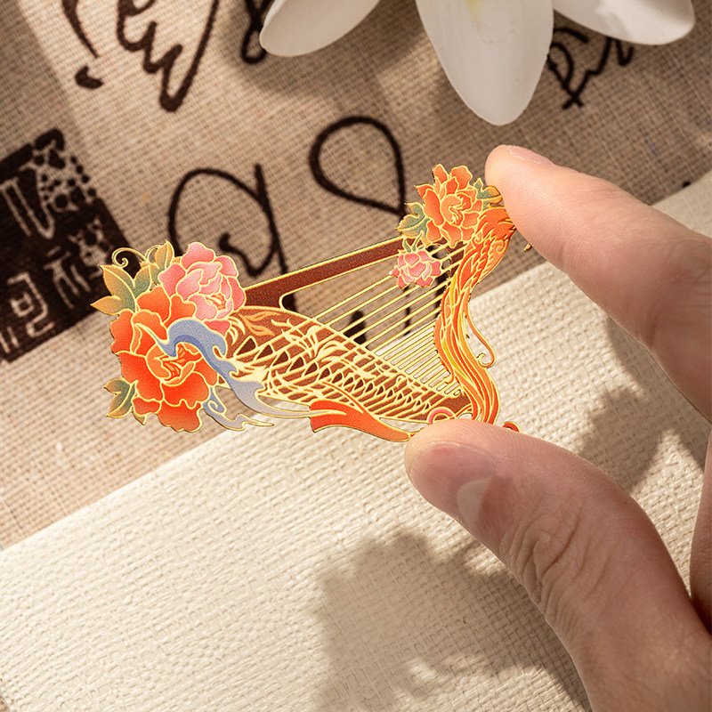 古典中国风书签教师节礼物礼盒金属书签定制精致高档金属黄铜书签古风故宫文创纪念品小学生送老师纪念品