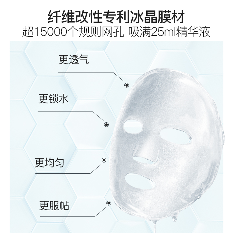 【李佳琦推荐】伊肤泉莱菲思七泌贴片面膜修护补水敏弱肌小七面膜_美容护肤_美体_精油