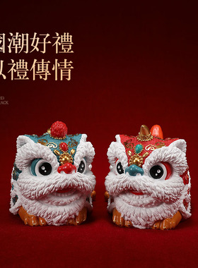 环保树脂酒架醒狮动物