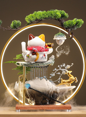 招财猫装饰开业礼品生财摆件开运