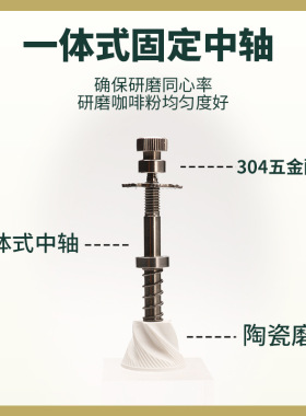 咖啡豆研磨机手摇双轴承