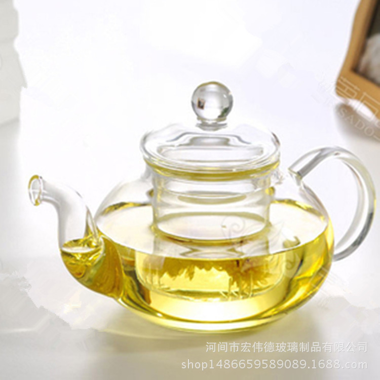 耐热玻璃过滤玻璃壶普洱功夫红花草茶具花加厚茶壶 - 图1