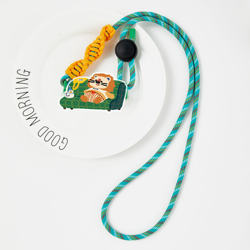 沙发懒狮子手机背夹挂绳长款可背挂链通用可调节新款手腕可拎女款便携网红创意时尚防丢挂件潮牌挂脖背带高级,淘宝优惠券,粉丝福利购,淘宝优惠卷