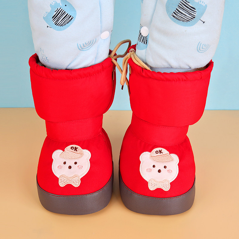 高帮学步宝宝加厚保暖软底加绒棉靴男女婴儿0-6-13个月包棉裤棉鞋,淘宝优惠券,粉丝福利购,淘宝优惠卷