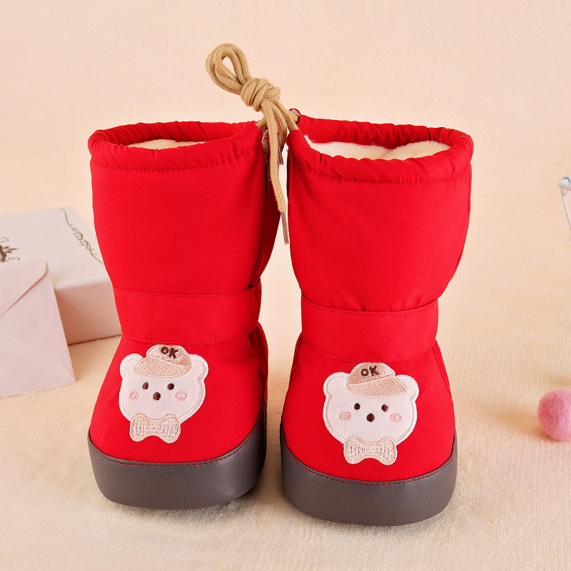 高帮学步宝宝加厚保暖软底加绒棉靴男女婴儿0-6-13个月包棉裤棉鞋,淘宝优惠券,粉丝福利购,淘宝优惠卷