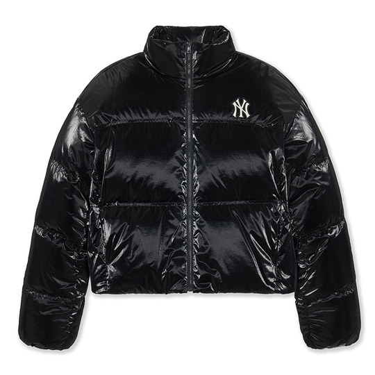 MLB official women's fashion Korean glossy short thickened warm down jacket 25 winter new style DJB05