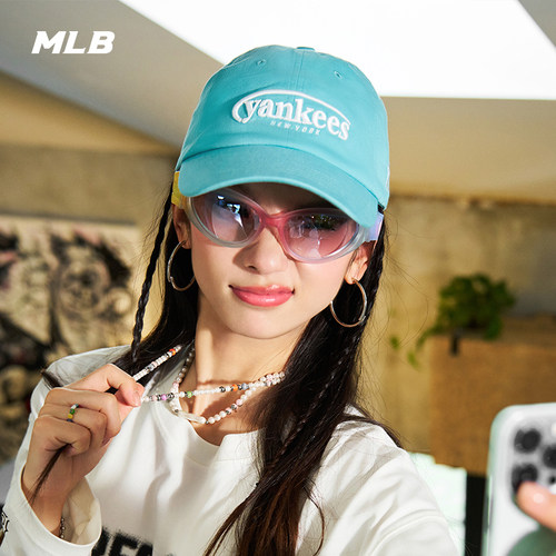 MLB官方 KARINA同款多巴胺糖果色韩系软顶棒球帽春夏CPV31 - 图3