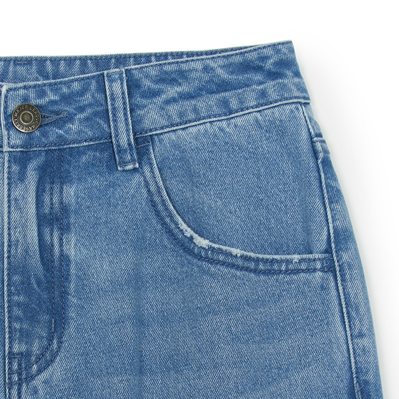 MLB官方 女款时尚潮流百搭牛仔裤刺绣LOGO阔腿裤25秋季新款DPG03,淘宝优惠券,粉丝福利购,淘宝优惠卷